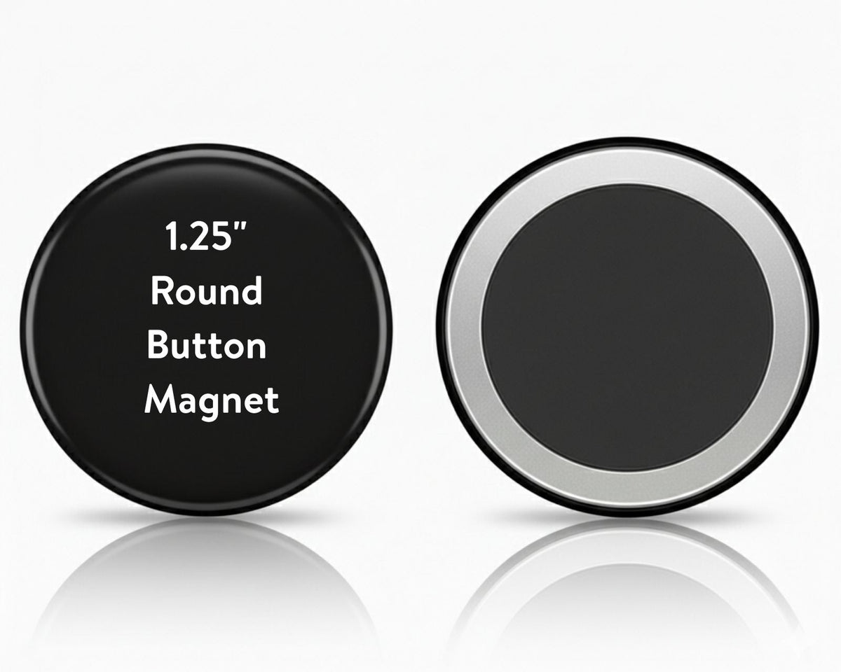 Custom button magnets pressed in Toronto